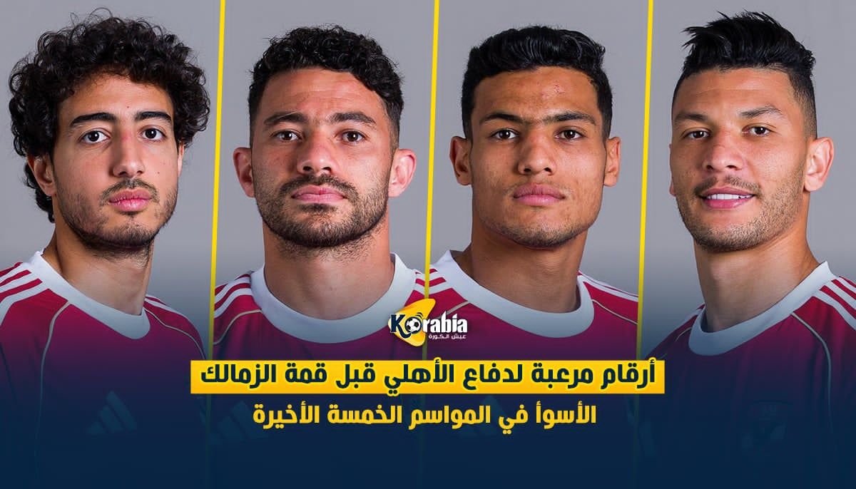 أرقام مرعبة لدفاع الأهلي قبل قمة الزمالك .. الأسوأ في المواسم الخمسة الأخيرة