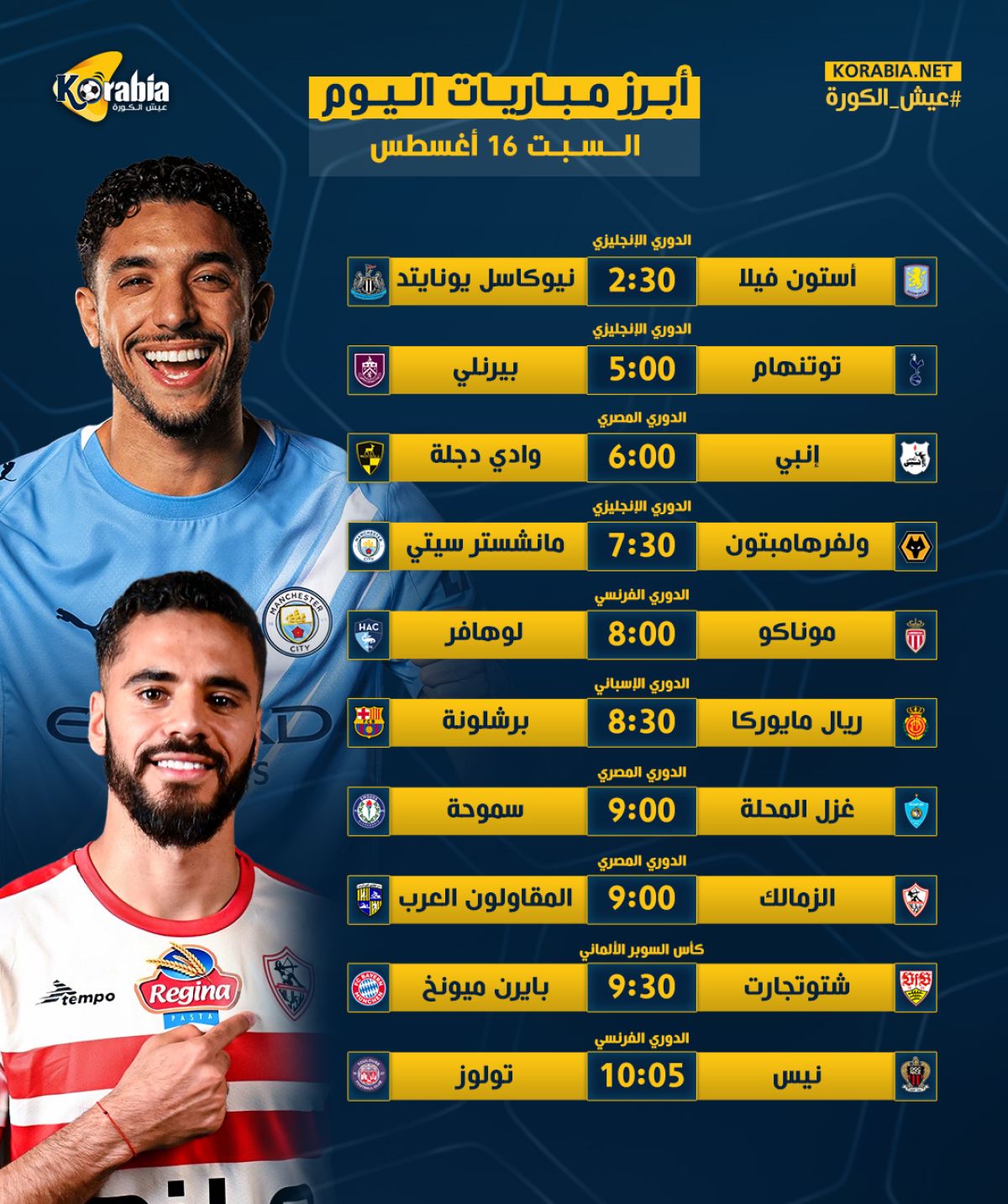 مواعيد أهم مباريات اليوم السبت.. الزمالك يستقبل المقاولون وبرشلونة يواجه ريال مايوركا