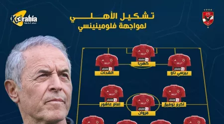 عاجل| تغيير وحيد في تشكيل الأهلي أمام فلومينينسي