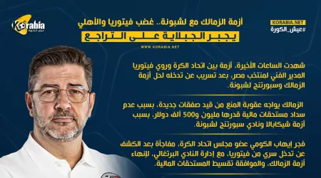 هجوم ونفي.. تفاصيل تسريب وساطة فيتوريا لحل أزمة القيد للزمالك