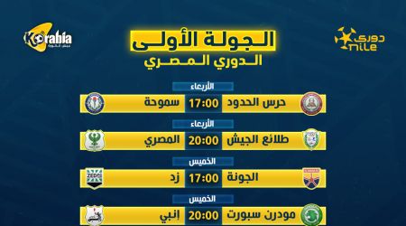 الأهلي ضد سيراميكا والزمالك يواجه البنك.. جدول مباريات الجولة الأولى في الدوري المصري