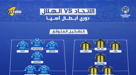 الاتحاد ضد الهلال| التشكيل المتوقع وموعد المباراة