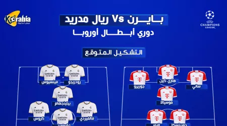 بايرن ميونخ ضد ريال مدريد .. موعد المباراة والتشكيل المتوقع