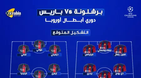 برشلونة ضد باريس سان جيرمان| التشكيل المتوقع والقنوات الناقلة