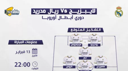 ريال مدريد ولايبزيج..موعد المباراة والتشكيل المتوقع بدوري الأبطال