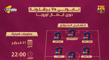 نابولي ضد برشلونة| التشكيل المتوقع وموعد المباراة