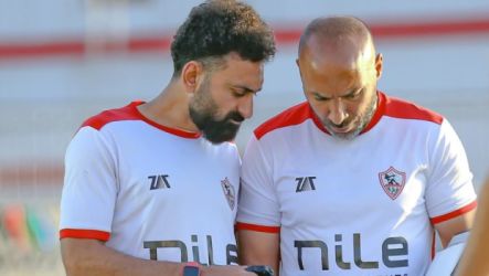أحمد سمير وأيمن عبد العزيز مدربي الزمالك