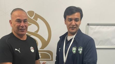 إبراهيم حسن منتخب مصر وأوزباكستان