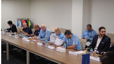 الاجتماع الفني لمباراة بيراميدز وفلامنجو