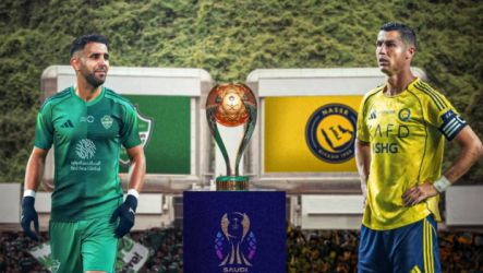 رونالدو ومحرز - النصر ضد الأهلي