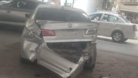 سيارة أحمد بلال حادث