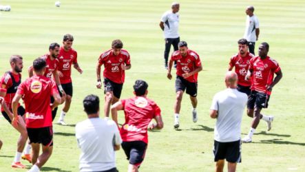 مران الأهلي في معسكر تونس