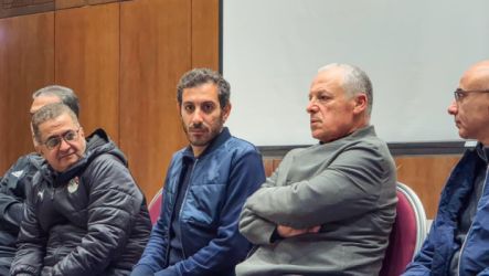 هاني أبو ريدة مع الحكام