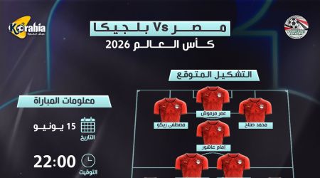 مصر ضد بلجيكا في كأس العالم.. موعد المباراة والتشكيل المتوقع