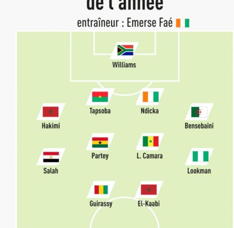 التشكيل المثالي لأفريقيا من ليكيب التشكيل المثالي لأفريقيا من ليكيب