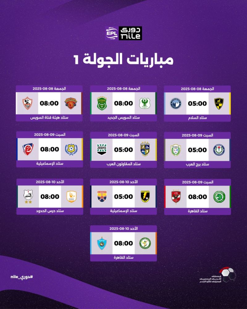 مباريات الدوري المصري