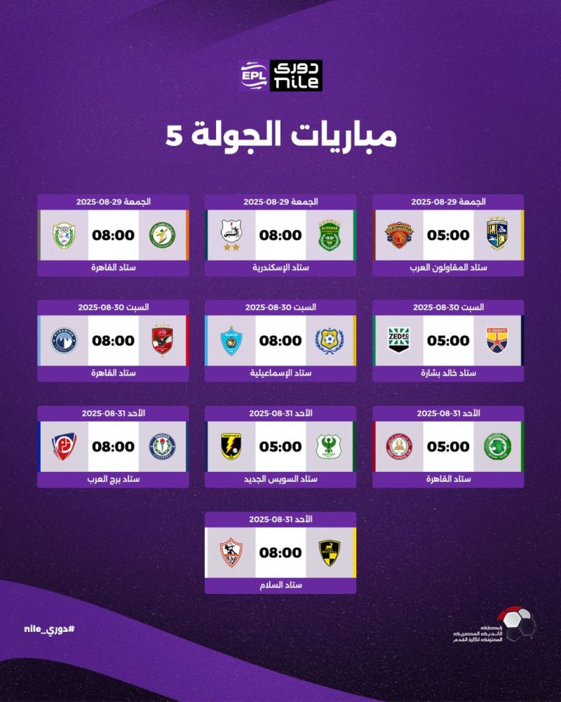 مباريات الدوري المصري