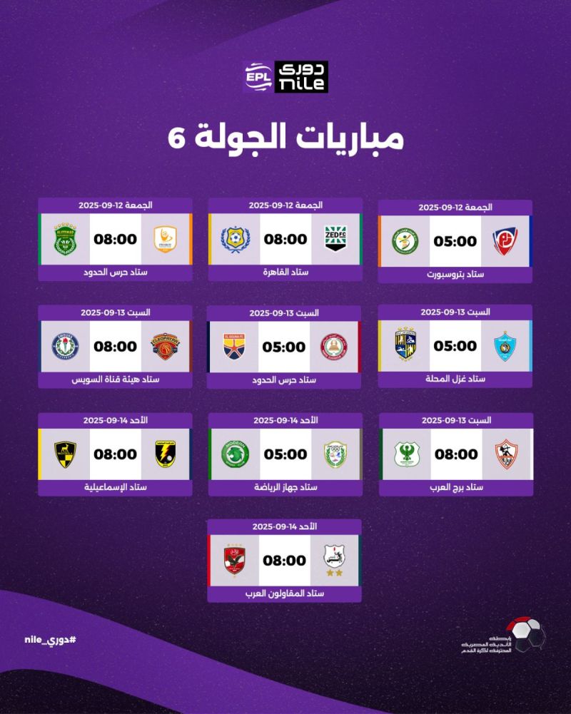 مباريات الدوري المصري